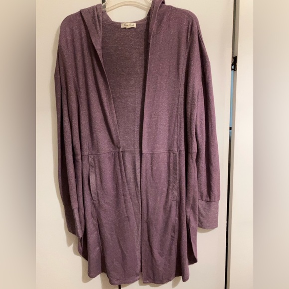 Kings Road hooded open front cardigan - Picture 3 of 6